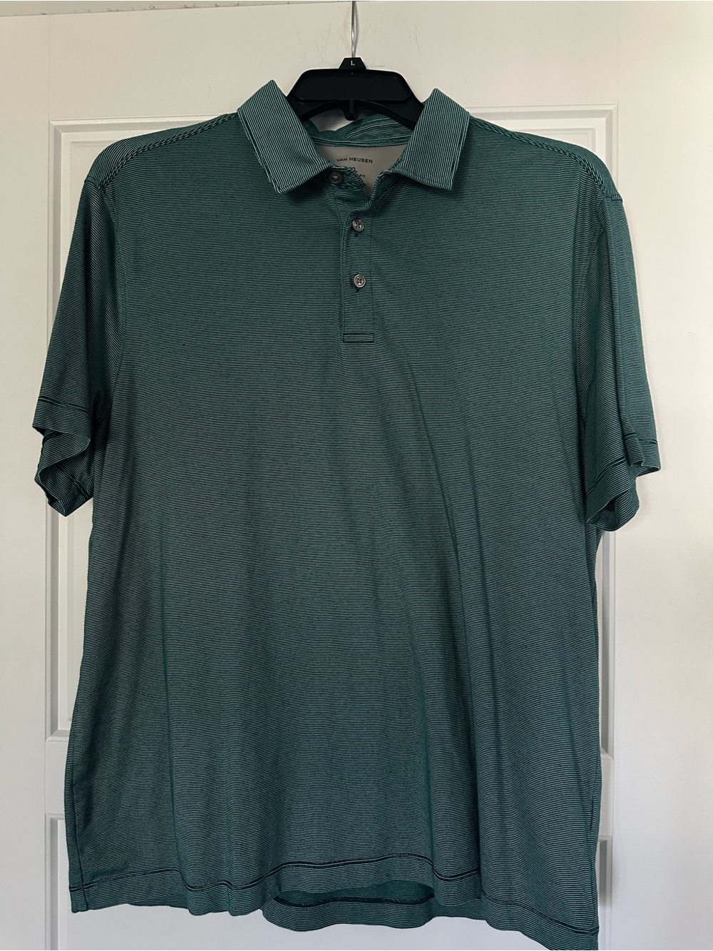 Van Heusen Men's Teal Polo Shirt